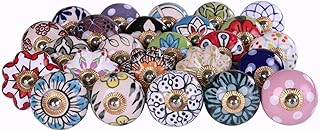 12 Funky Kitchen Ideas with Bold Personality 43 RAJRANG Multicolor Ceramic Knobs for Cabinet Dresser Drawer and Furnitur...