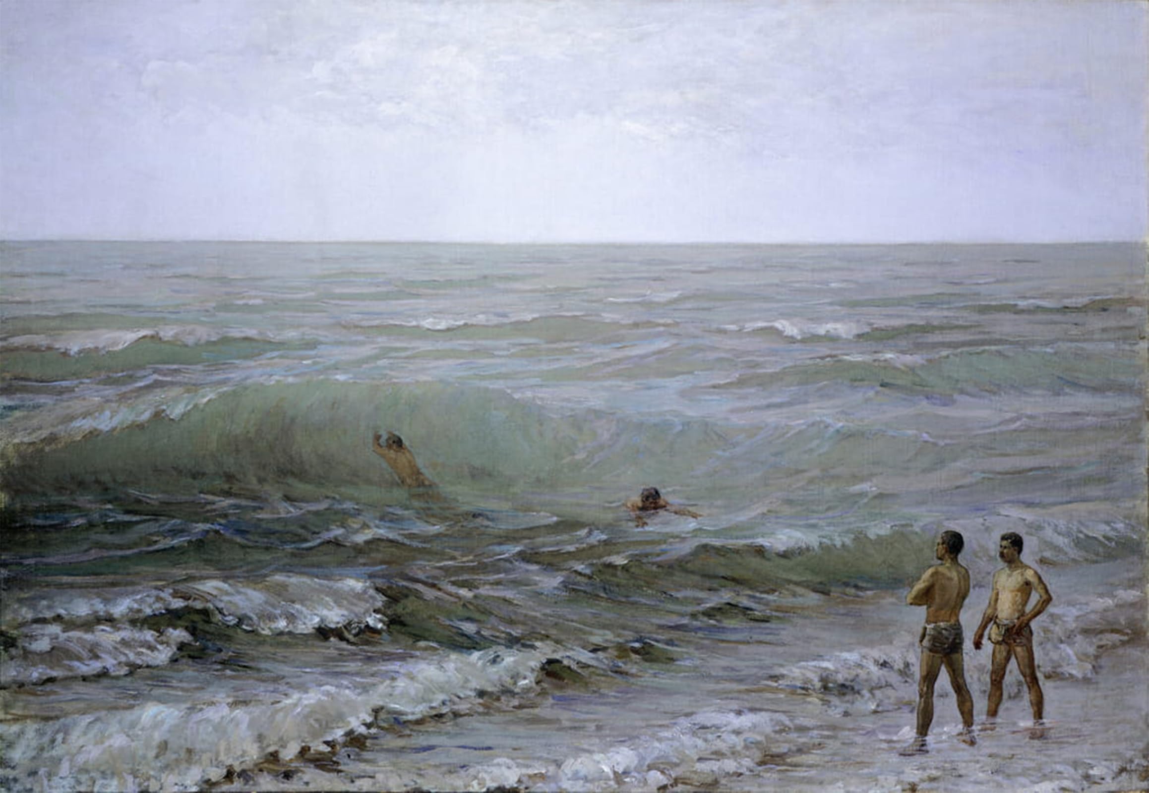 POSTERIIk Famous Modern Artwork Art Mural the Divers by Gioacchino Toma Oil Paintings Pictures for Home Decor 60x90cm