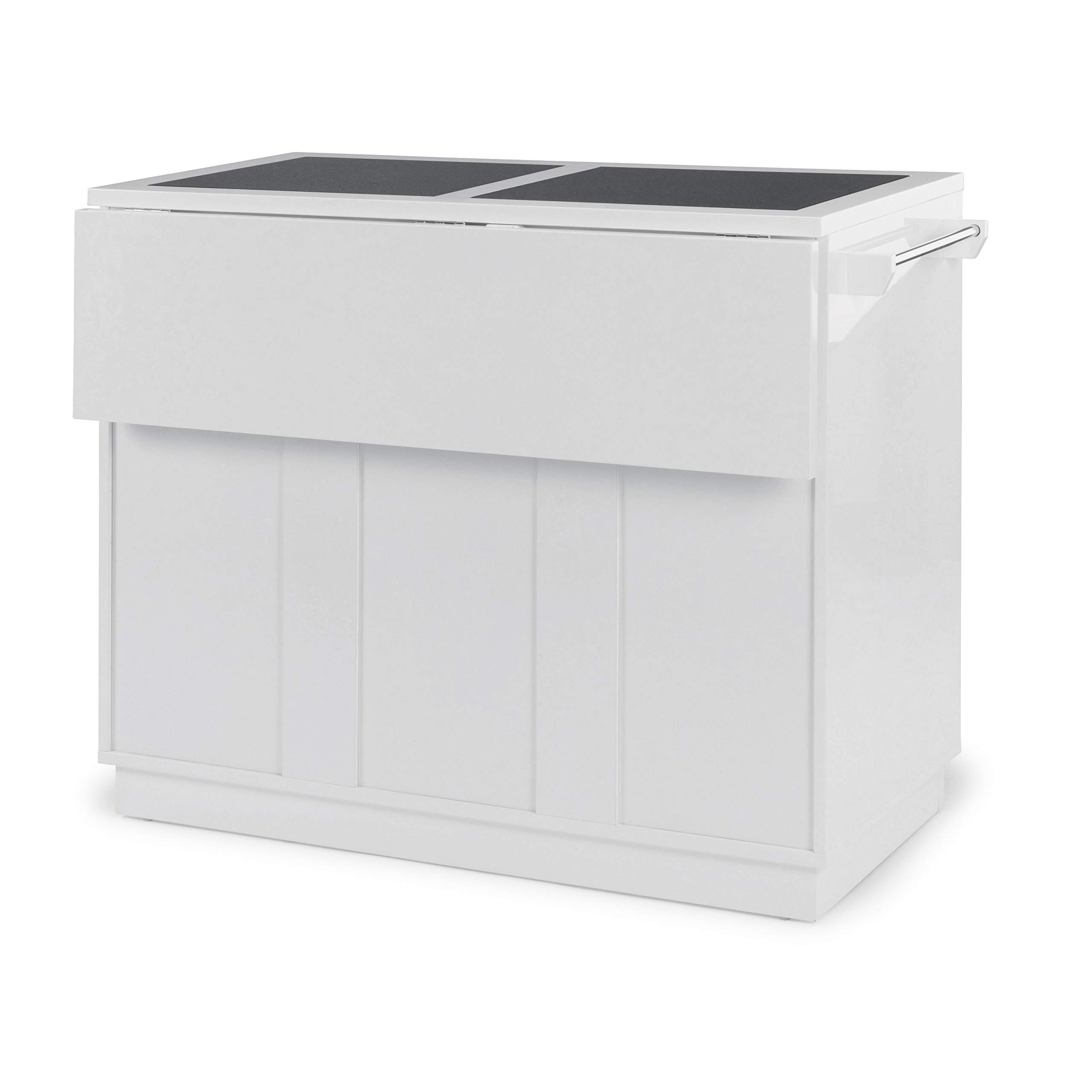 Linear White Kitchen Island and Stools by Home Styles Buy Online in United Arab Emirates at