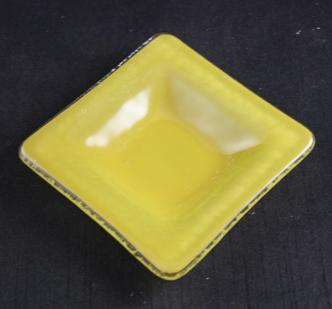 Square Dish 4 X 4" Citrine Plates