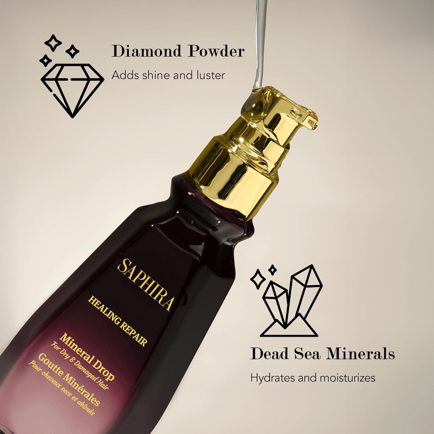 Saphira Mineral Drop 3 oz / 90ml