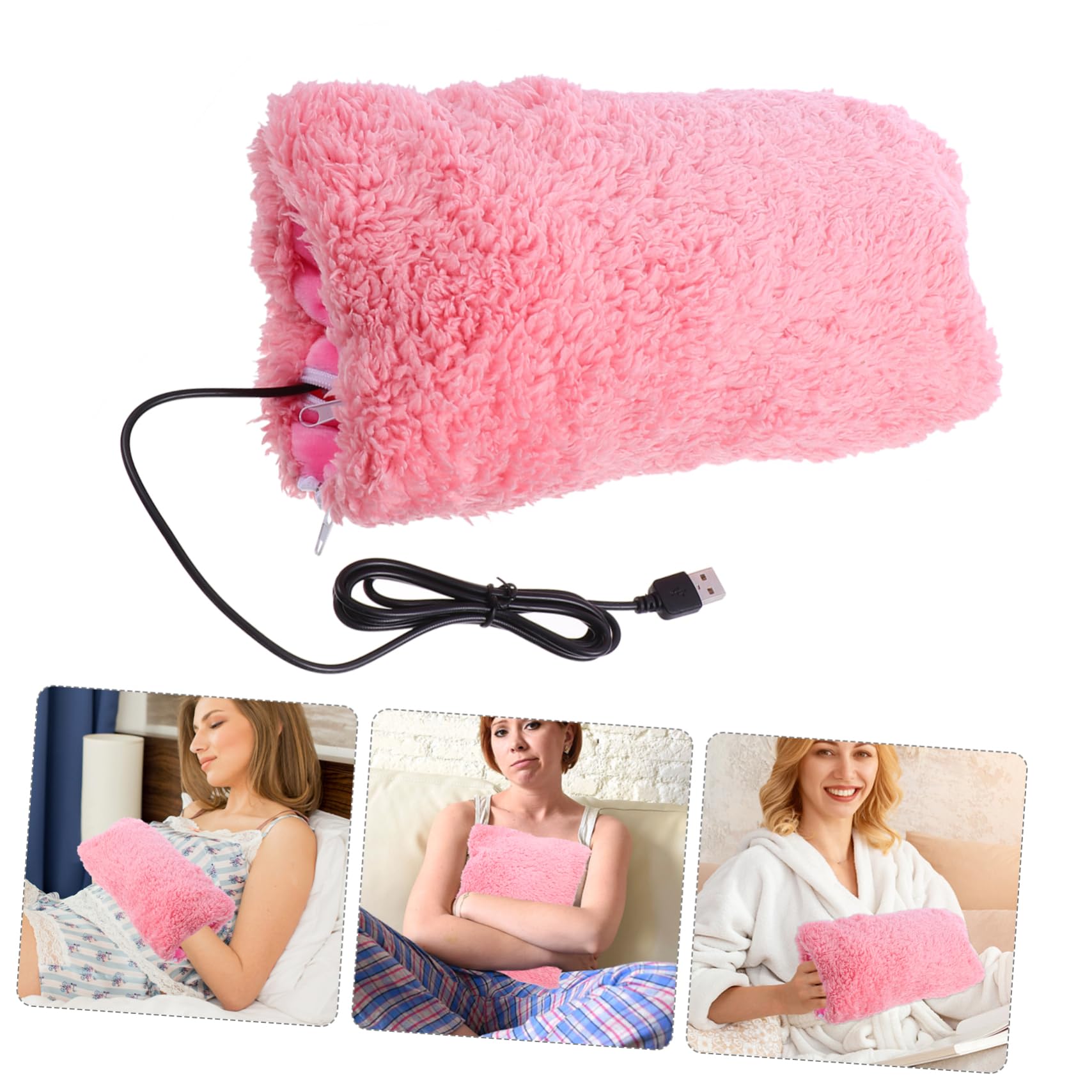 INOOMP 2pezzi Scaldamani Elettrico Usb Guanti Riscaldanti Per Ufficio e Studio Per Donne Comfort e Circolazione Inverno