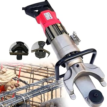 1100W Electric Hydraulic Rebar Cutter Cutting 4-22mm Rebar Portable Rebar Cutting Machine Steel Cutter 5s Bending Angle 0-90