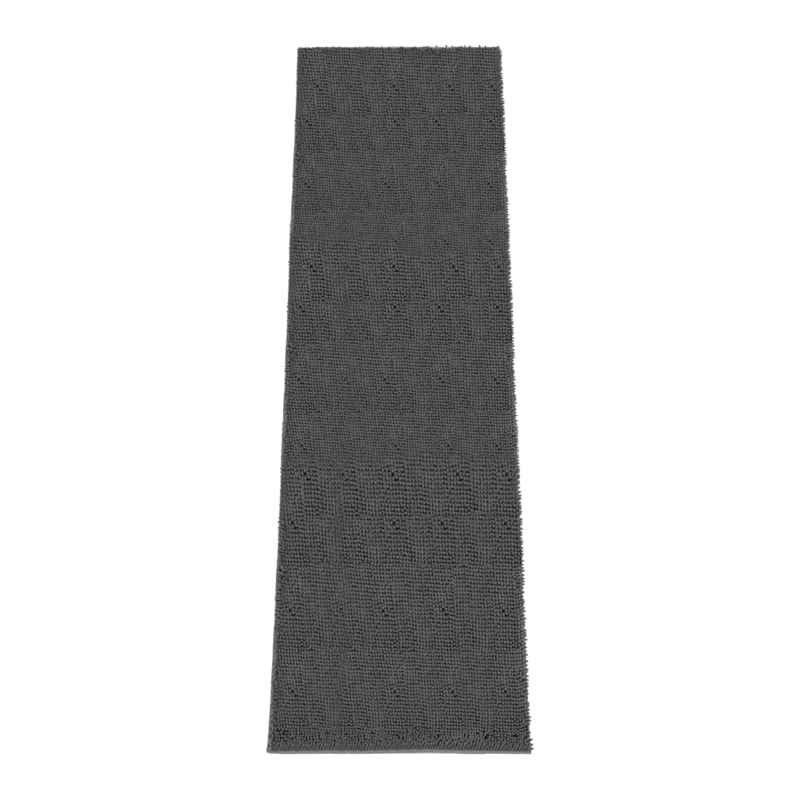 Absorbent Dog Door Mat for Muddy Paws, 120" x 36" Chenille Indoor Mats for Entryway, Trap Dirt Front Door Mat Indoor Entrance Washable Non Slip Soft Dark Grey
