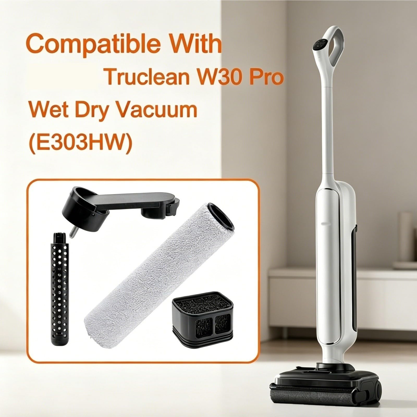 Kit De 2 Brosses À Rouleaux Et Poignées, Compatibles Avec Xiaomi W30 Pro