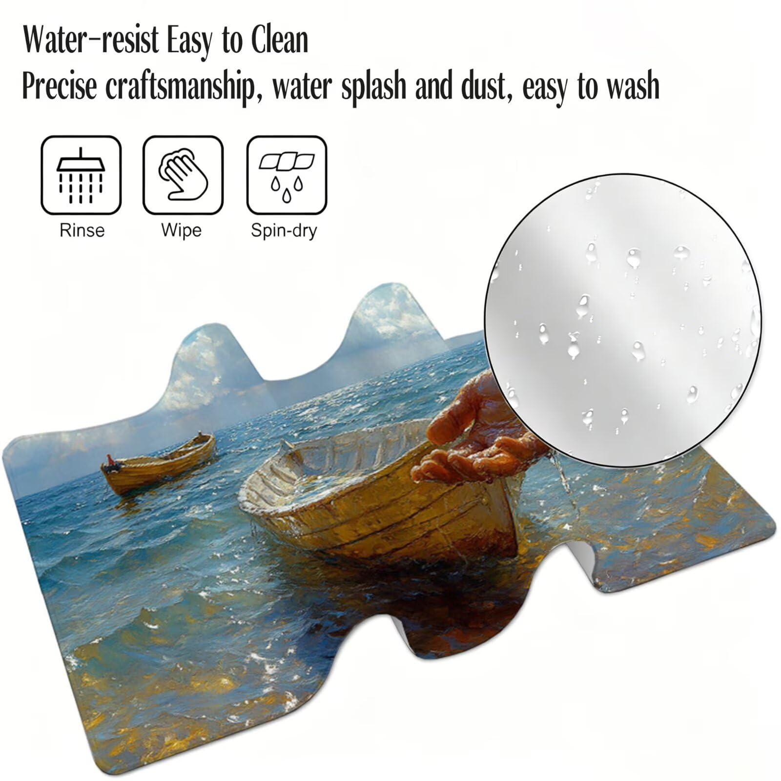 Tapis de Souris Gaming XXL,1200x600x3mm Tapis de Souris Bleu,Grand Tapis de Bureau sous Main avec Surface Spéciale Améliore la Vitesse et la Précision,Imperméable Mouse Pad Bateau pour Bureau XF-463