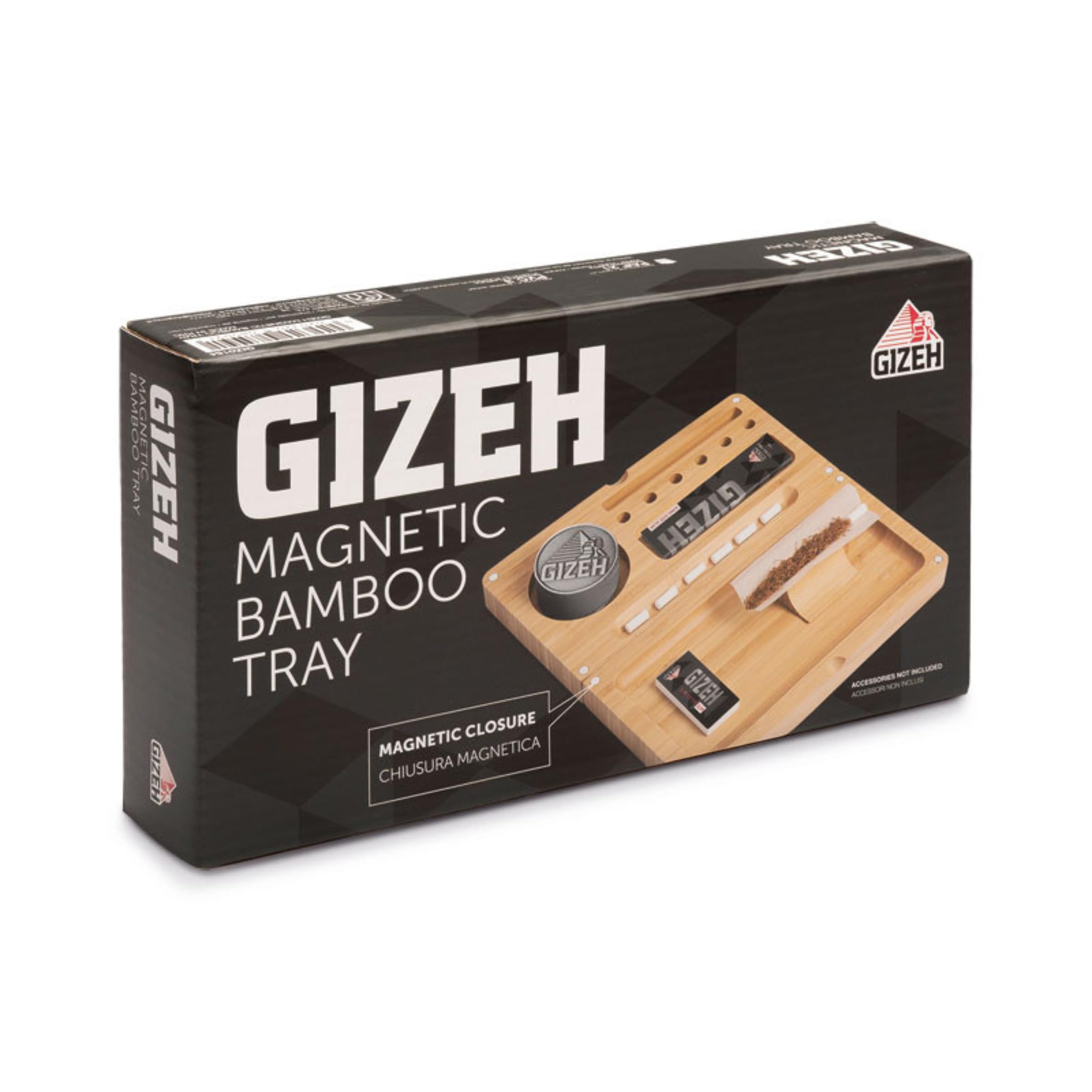 Bambus-Tablett Mit Magnetischem Deckel – Rolltablett Mit Fächern, Für Ordnung Zuhause