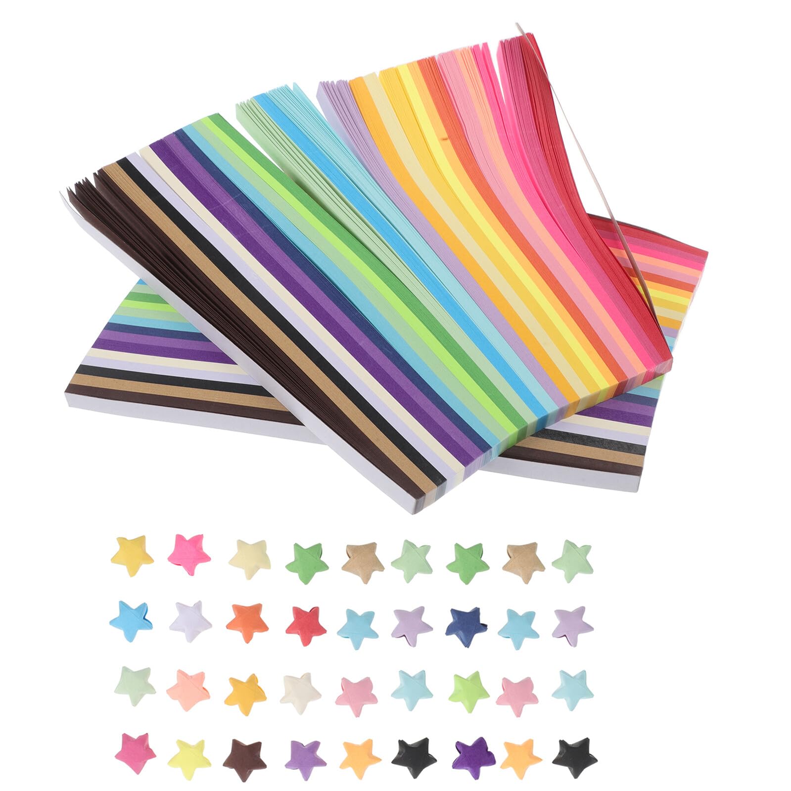 Tiras De Papel Para Plegar Estrellas De Origami 27 Colores, 4050 Tiras Diy Para Manualidades, Niños y Adultos, Arte Creativo Para Proyectos Escolares y Fiestas