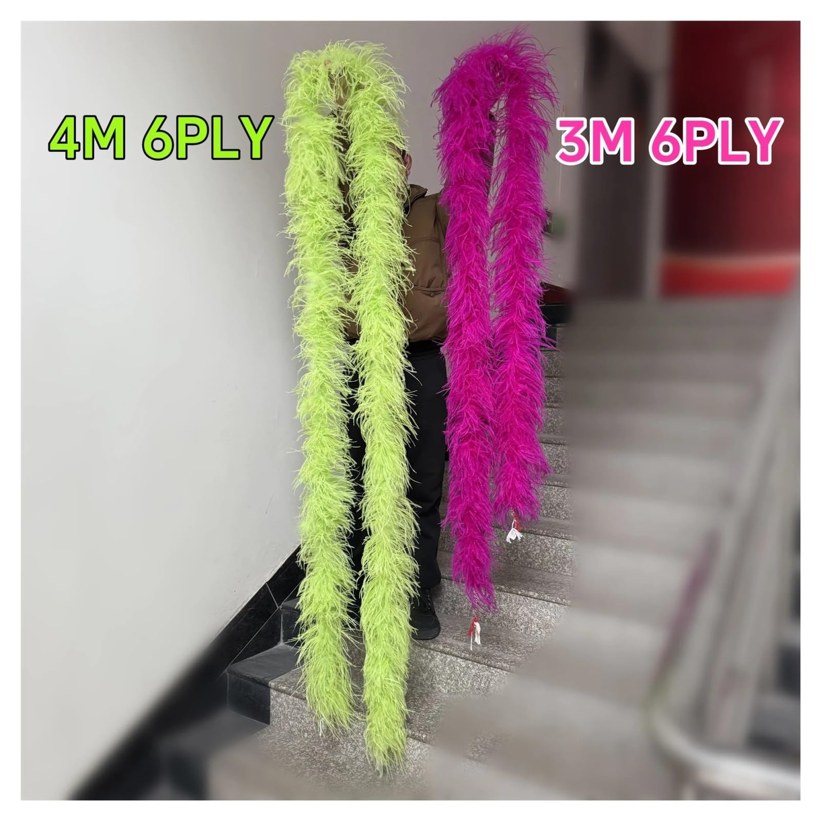 boa plumas Chal de boas plumas gruesas, bufanda avestruz esponjosa for vestido fiesta boda, accesorios baile