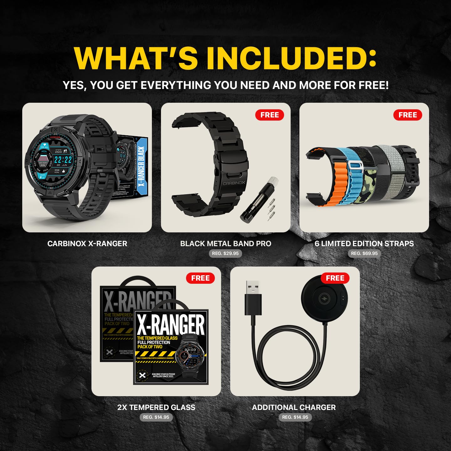 Amazon.com: CARBINOX X-Ranger Smart Watch (Answer/Make Calls