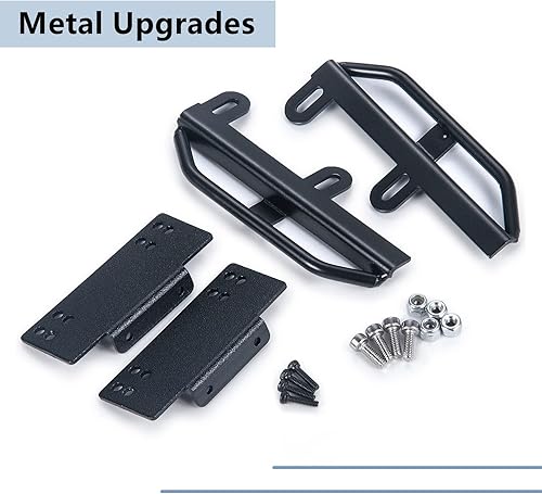 Miniatura 7 de MORLORDY RC Rock Rails pedal lateral placa de pie placa de pie toboganes de roca para 124 RC Crawler Accesorios de coche SCX24 actualizaciones piezas