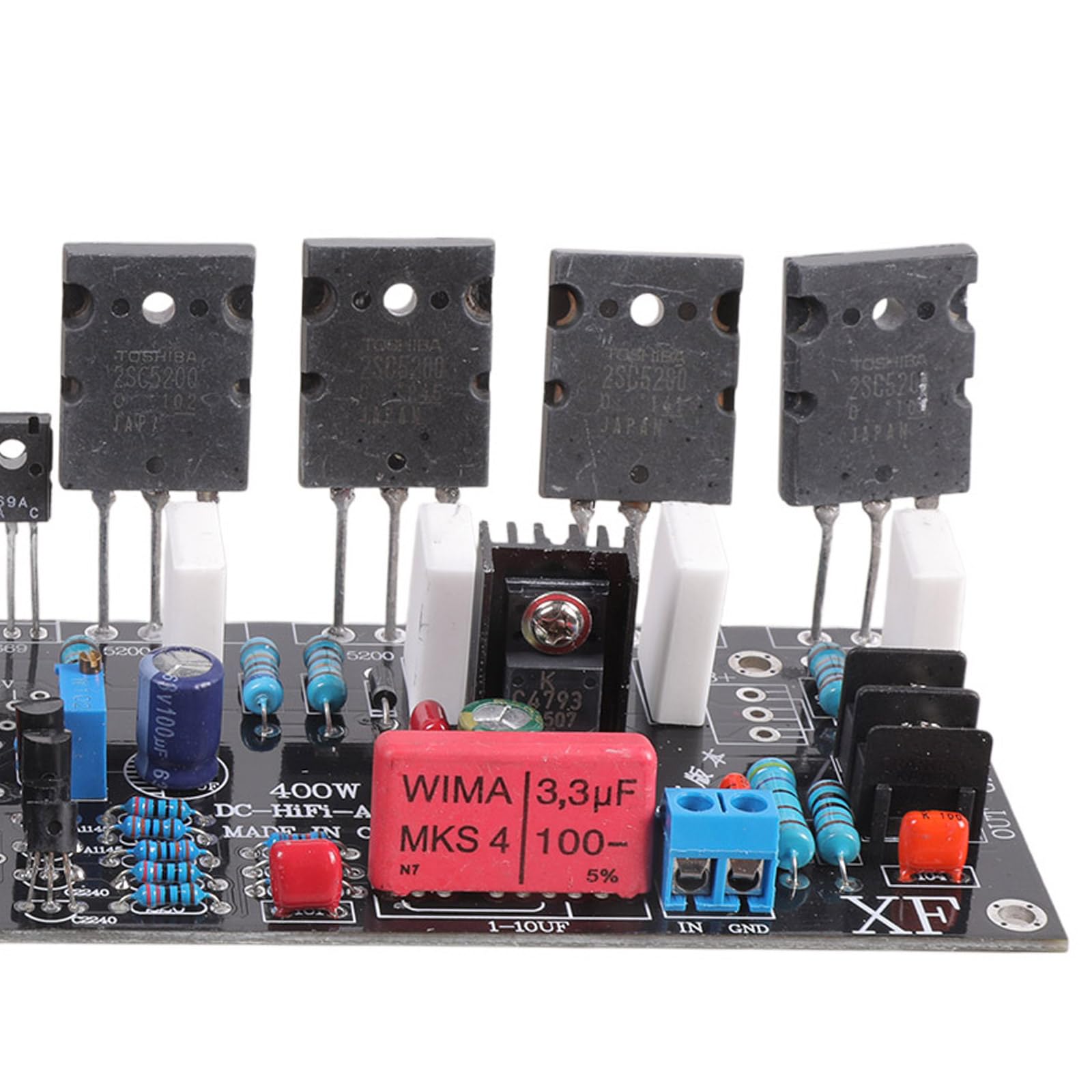 Amplificador de potencia acústica de 400 W, doble diferencial, altavoz de 15 pulgadas para uso en estudio, sistema de sonido profesional amplificador