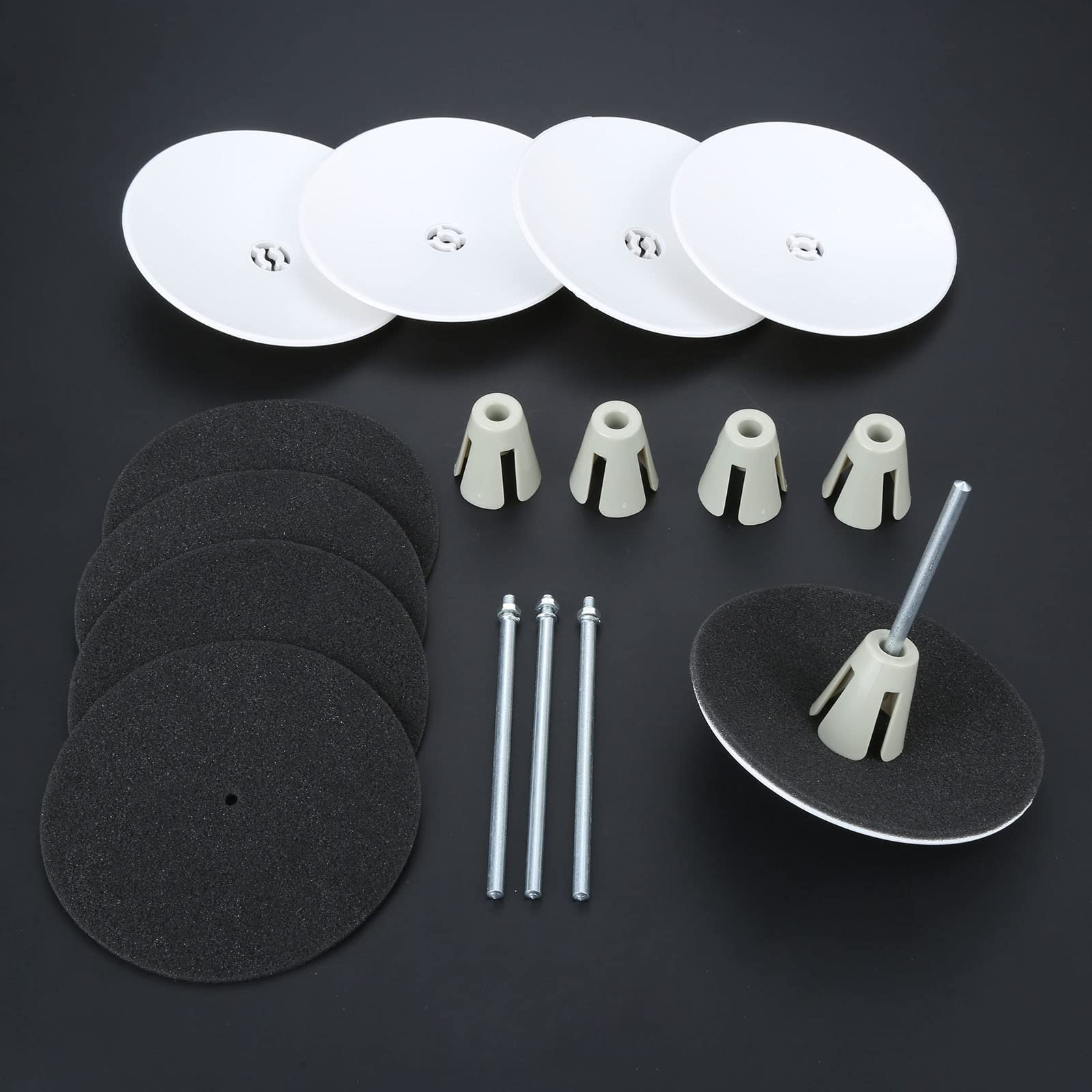 1Set Industrial Sewing Machines Spool Thread Stand Tray Accessories Table Top Overlocker Wire Tray Pole Line Claw Sponger