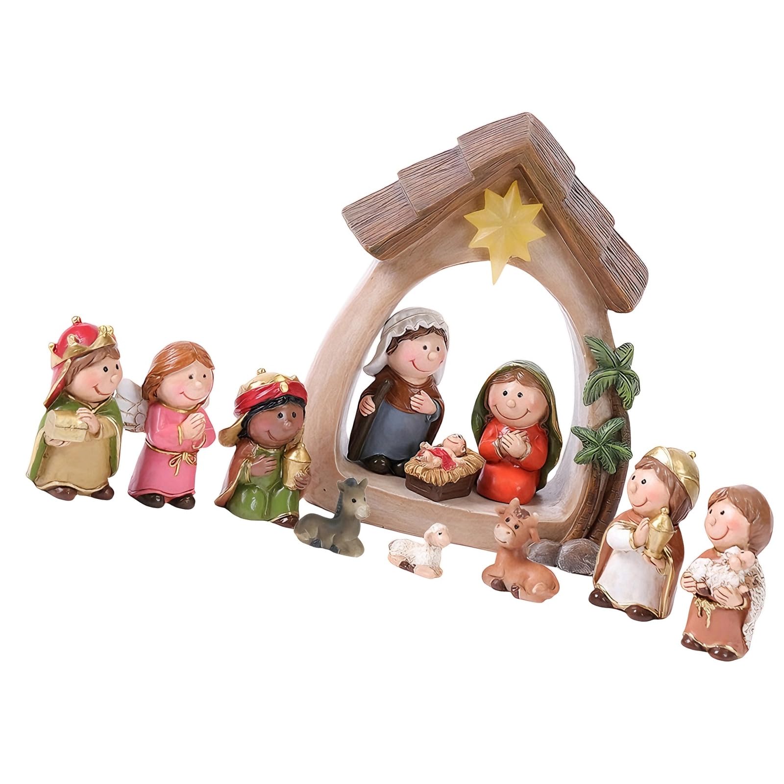 Up Presepe in Taglio Resina per Manto da Tavolo