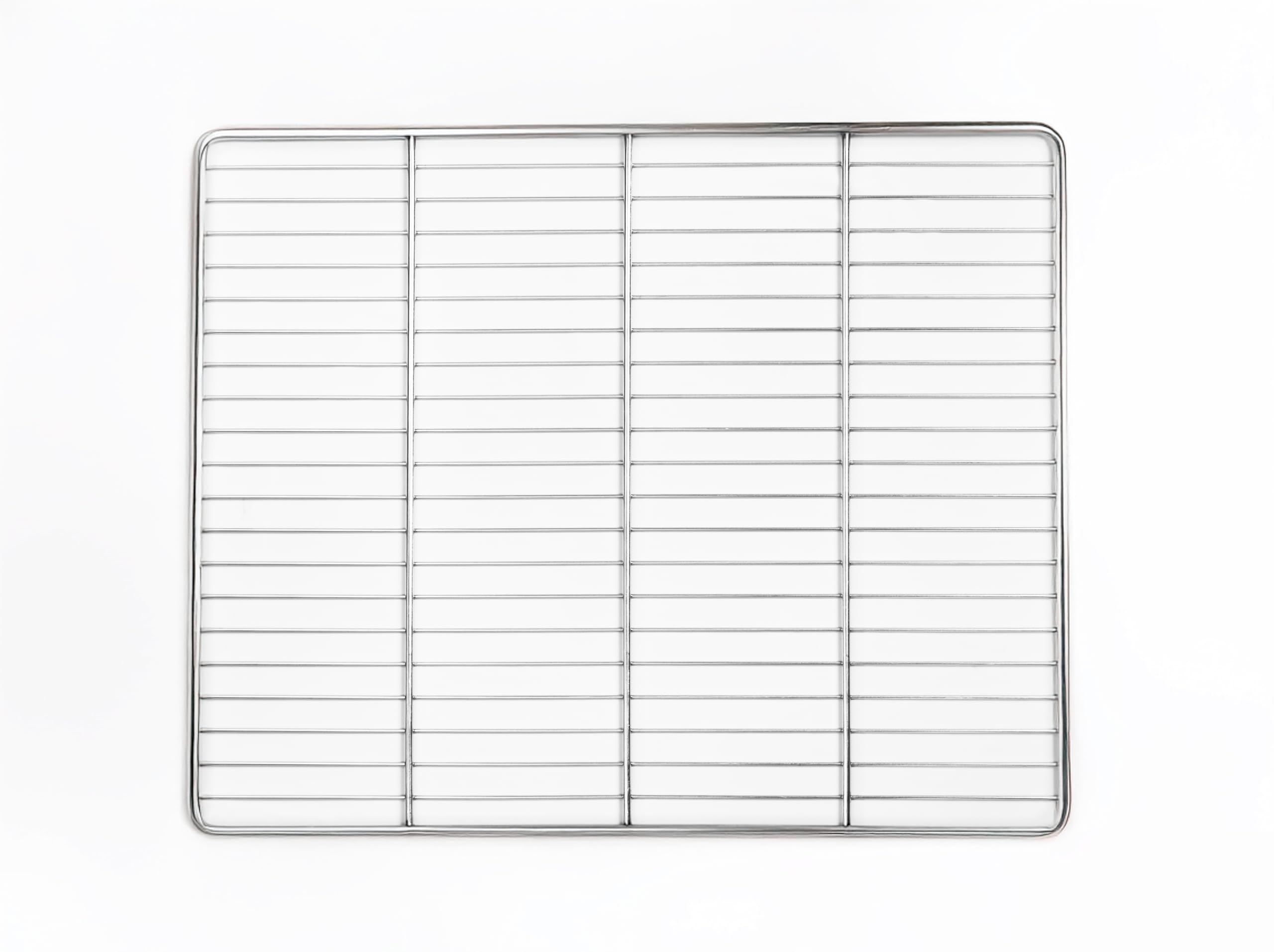 Lot de 3 grilles de four en acier inoxydable pour aliments, dimensions 65 x 53 cm