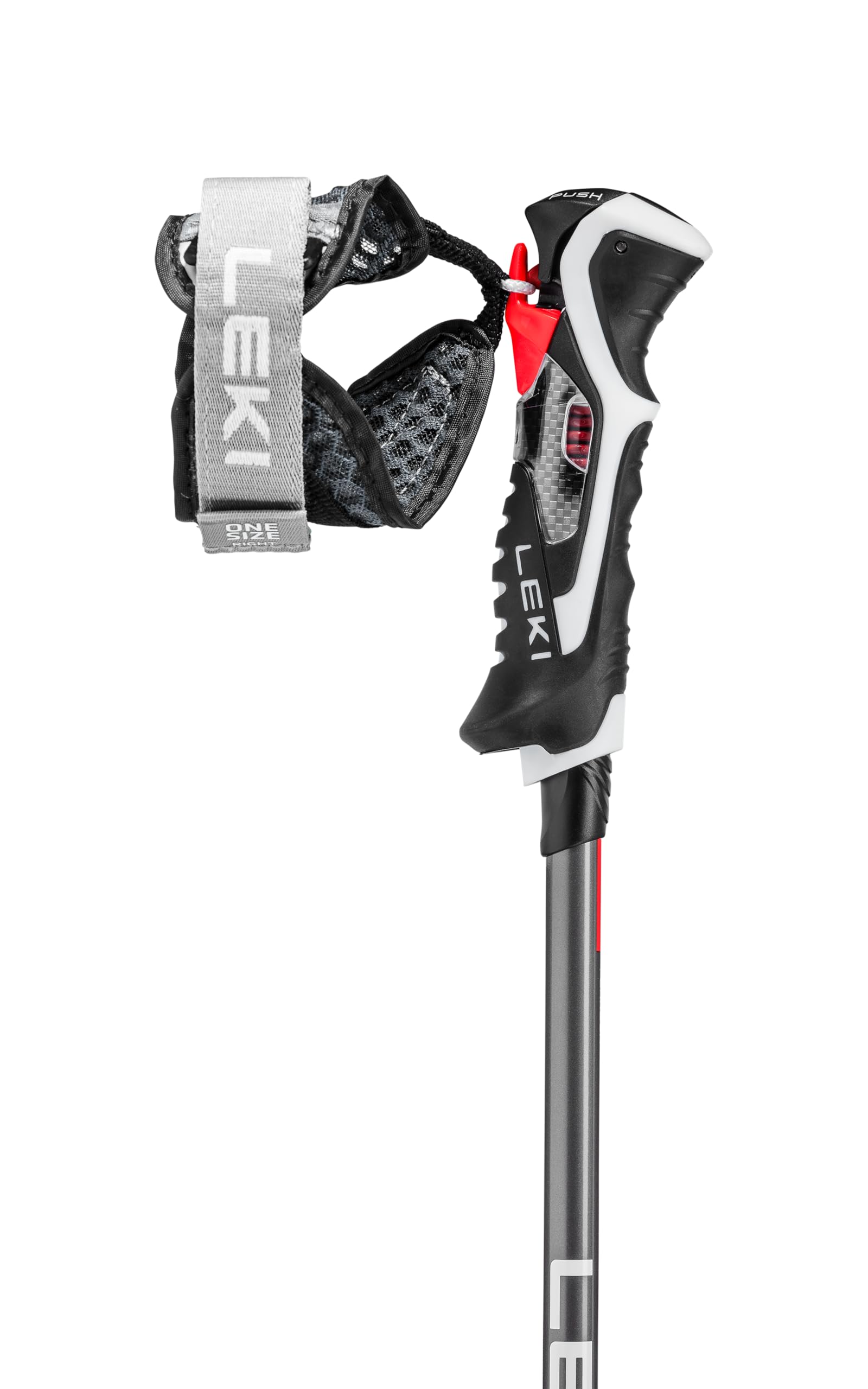 LEKI Carbon 14 3D Ski Pole Pair - Black/Dark Anthracite/Bright Red