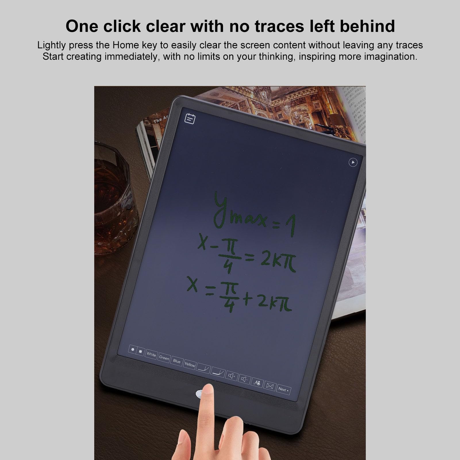 Generic Tavoletta Grafica Intelligente con Penna Condivisione Chiara dei Contenuti Istantaneamente Comoda da Usare Scrittura Efficiente per Riunioni Vocali Remote Batteria Agli Ioni di Litio da 250