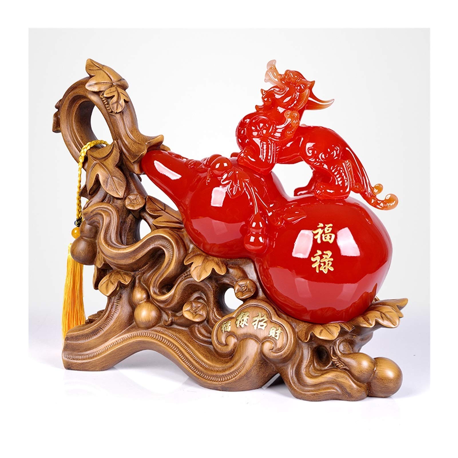 BHGFYXBS Home Décor Products Pi Xiu Statue Decoration Attract Wealth And Good Luckfeng Shui Decor Resin Pi Xiu Home Office Decoration Symbol Wealth Accent Decoration