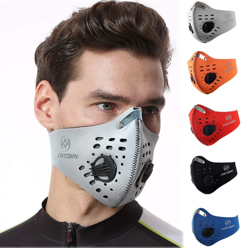 KangCat Dustproof Face Mouth Shield Dust Face Mouth Shield with Extra Filter Cotton Sheet, Face Mouth Shields for Dust Face Mouth Shield,Replaceable Anti Haze Filter