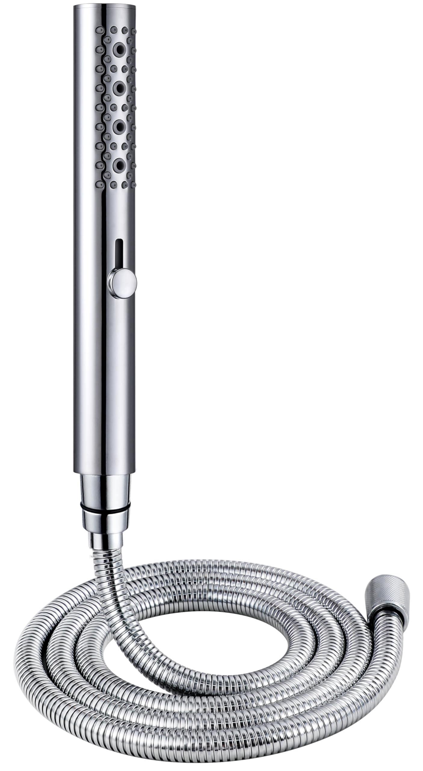Hardivalue All-Metal 2-Function Shower Head with 60 Inch Stainless Steel Shower Hose Extra Long for The Bathroom, Water-Saving Handheld Wand with Massage Function, Easy-Care Silicone Nozzle, Chrome