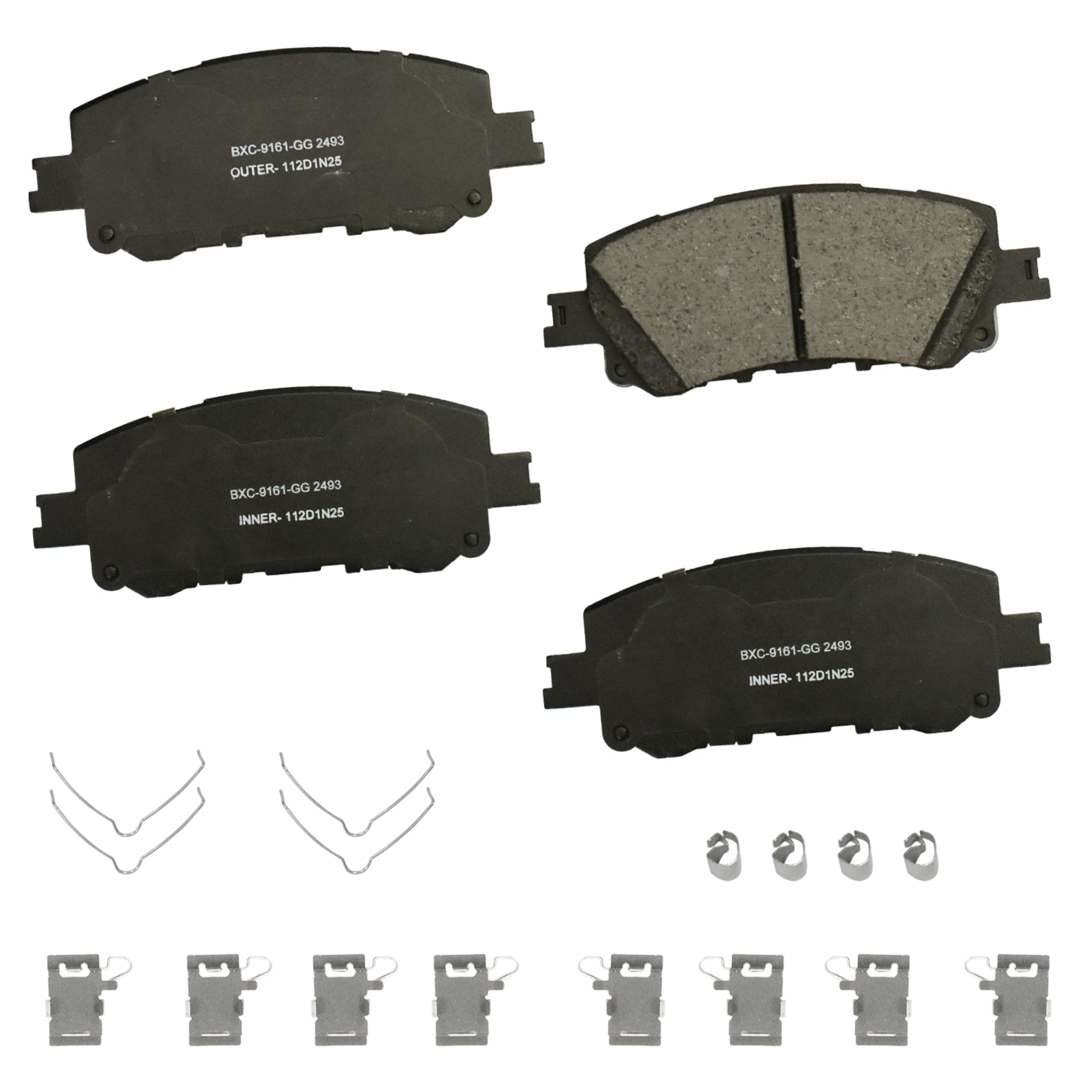 Bendix Premium SBC2493 Ceramic Front Brake Pads for Mazda CX-70 2025, CX-90 2025-2024