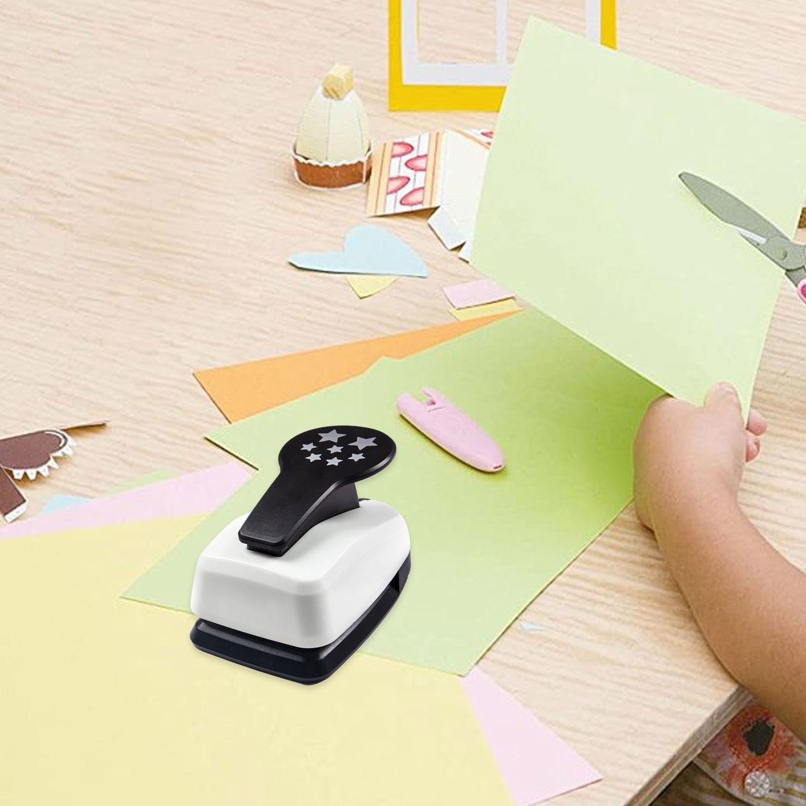 perfk Perforatrice per carta, scrapbooking, perforatrice per carta, decorativa, per forme, per lavori artistici, fai da te, creazione di biglietti, Stella