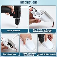 Vista 7 de Enhon Paquete de 2 prensaestopas solares de entrada de cable, resistente a la intemperie, carcasa de entrada de cable doble para todo