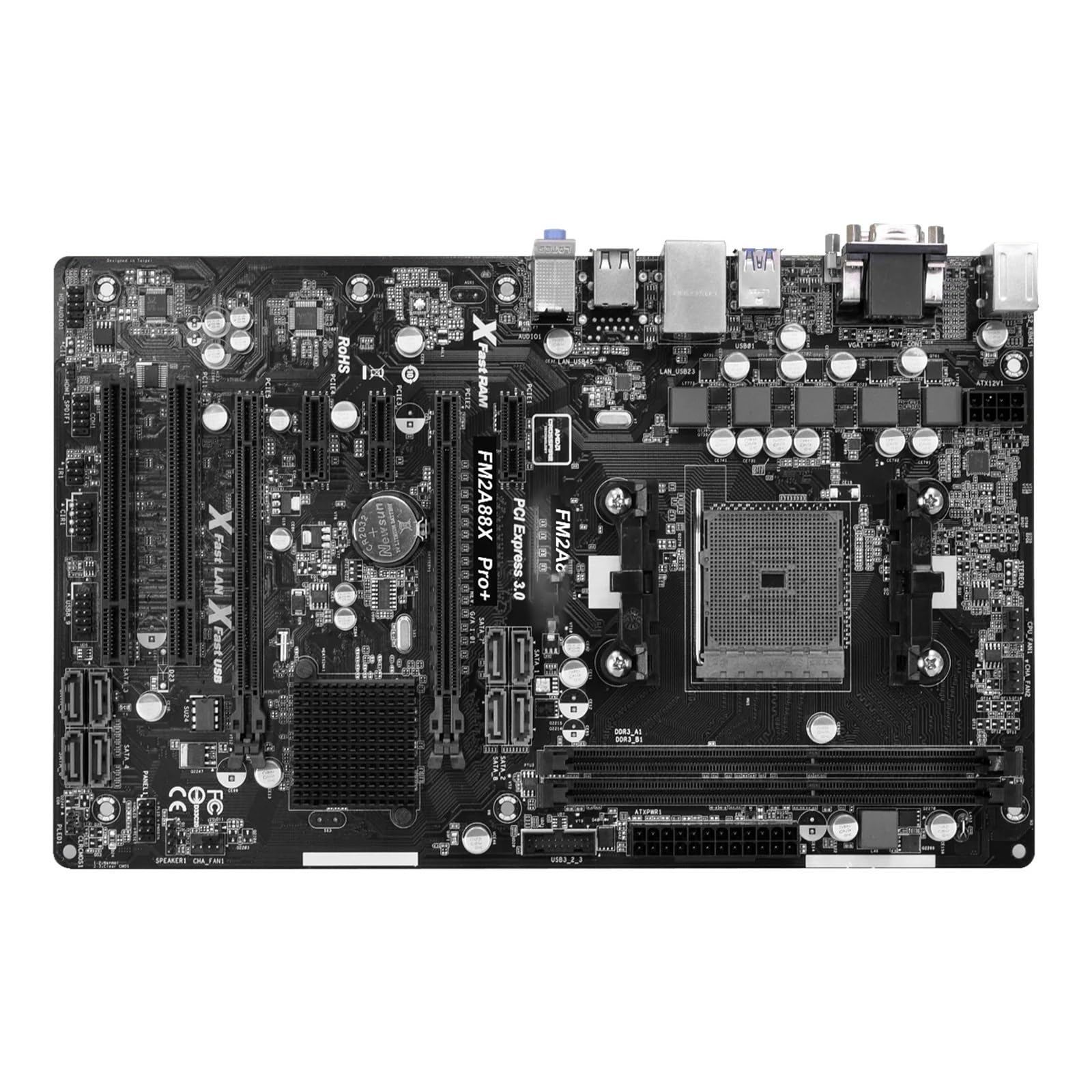 Scheda madre Fit For ASROCK FM2A88X PRO + placa base Socket FM2 A88X DDR3 32GB ATX PCIe 3,0 compatible con A10 787 A10 679 A4 632 X4 840 cpu