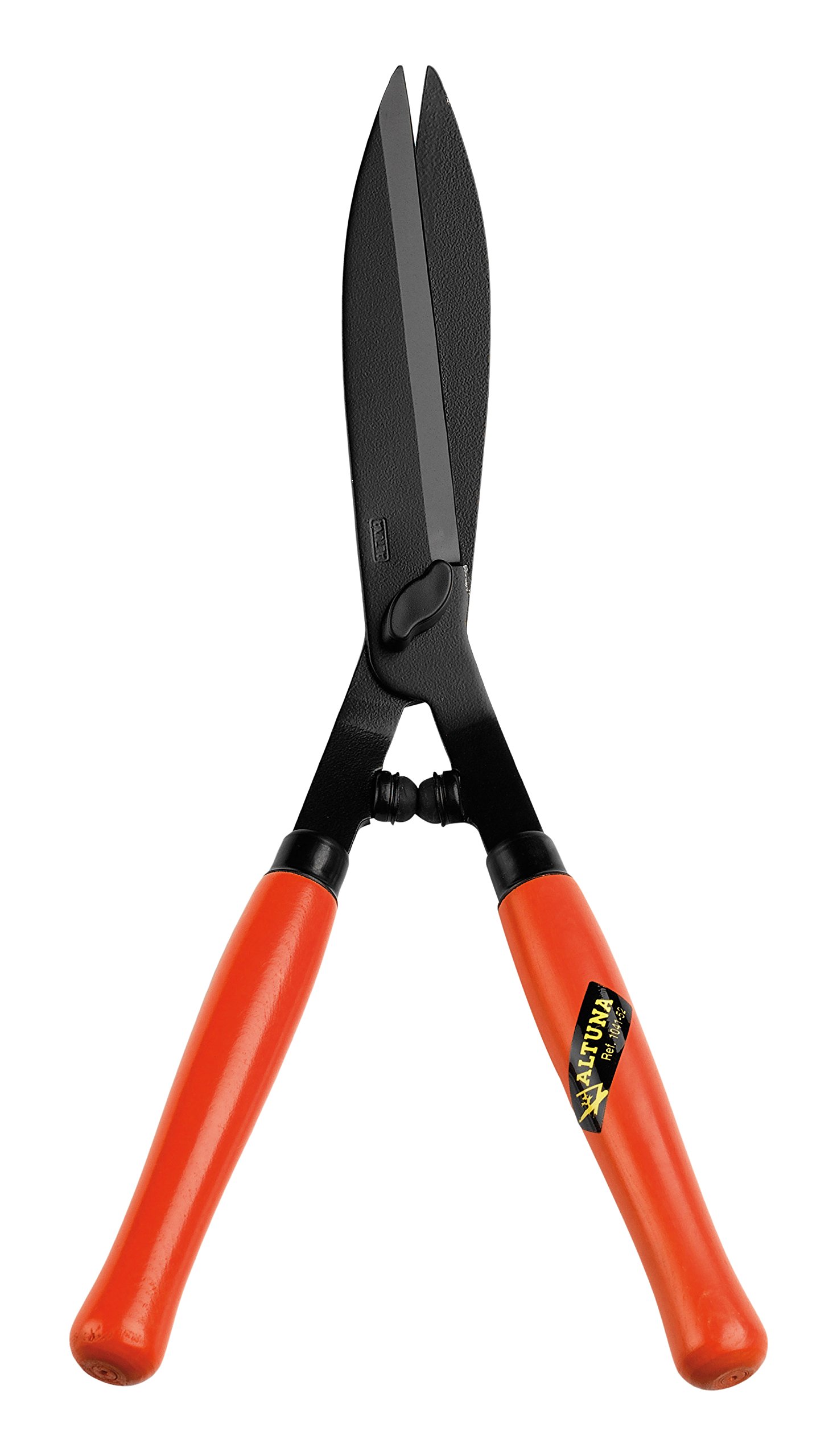 Tijeras Cortasetos Pruning 1041-52 - Mangos de Madera con Tope de Goma - Hojas Rectas - Resistentes y Muy Ligeras - Tijera de Podar de Acero - Indicada para Setos y Césped - Altuna