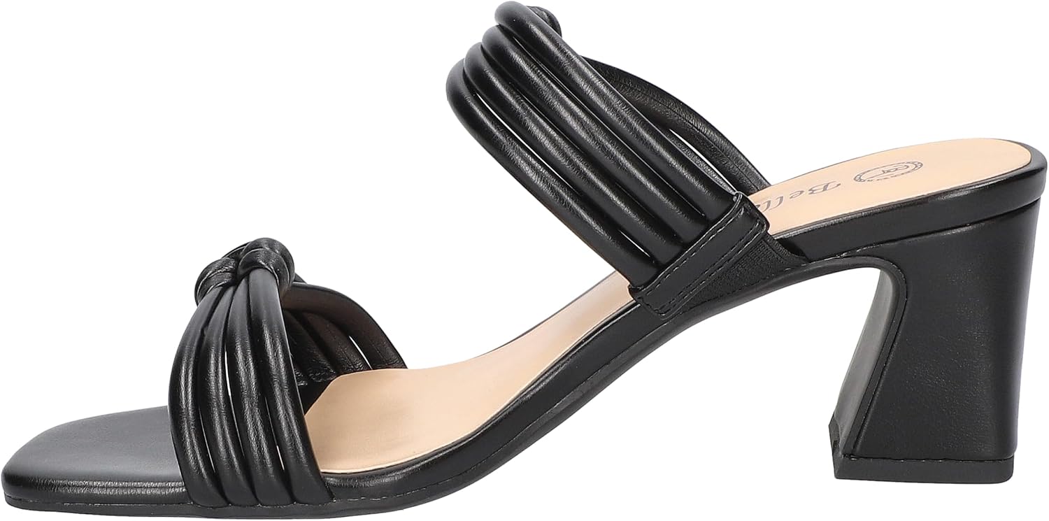 Bella Vita レディース Danville ヒールサンダル, ブラック, 8.5 Narrow
