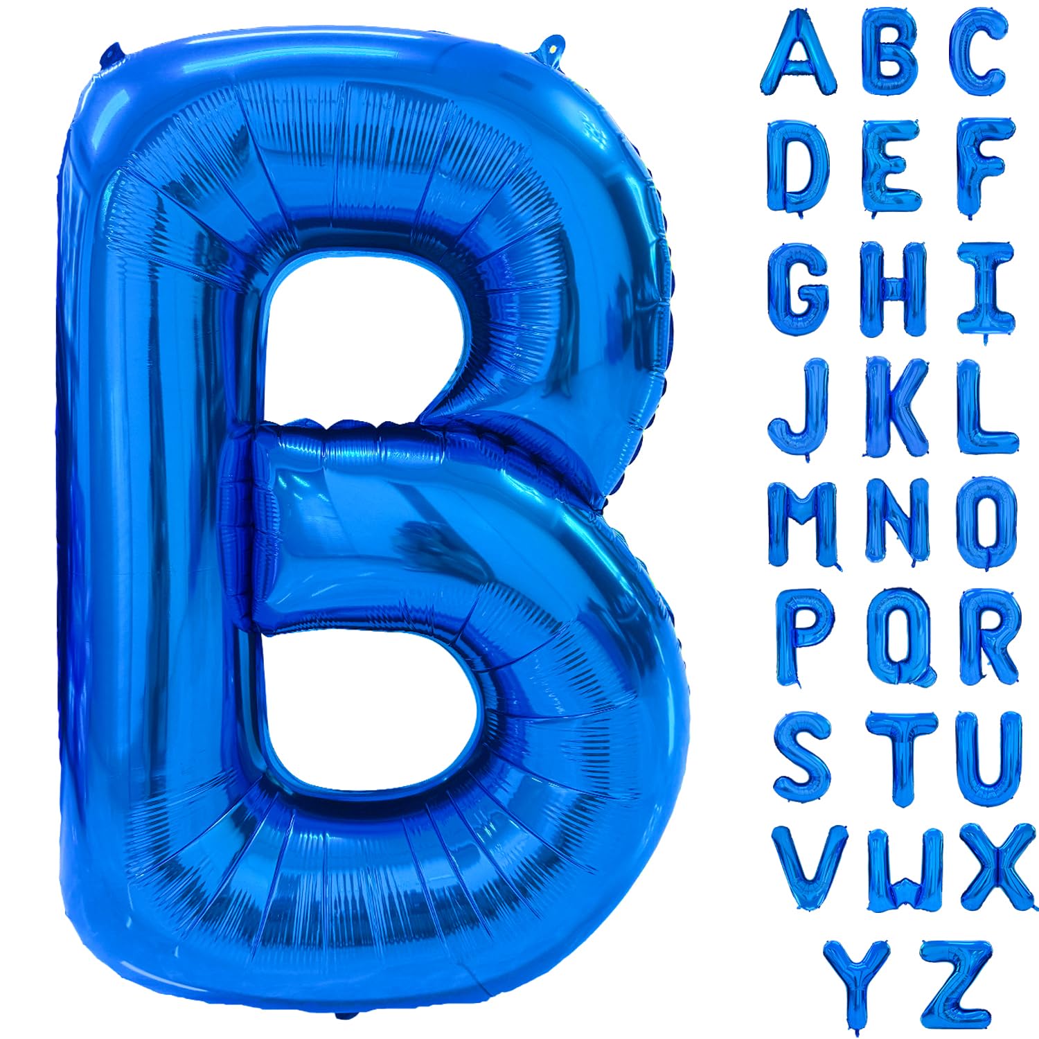 Blue Alphabet Balloon Large Mylar Foil Helium Letter Balloons 40 Inch Blue Balloons Alphabet Letters for Birthday Bridal Shower Anniversary Decorations (Letter B) โ image 1
