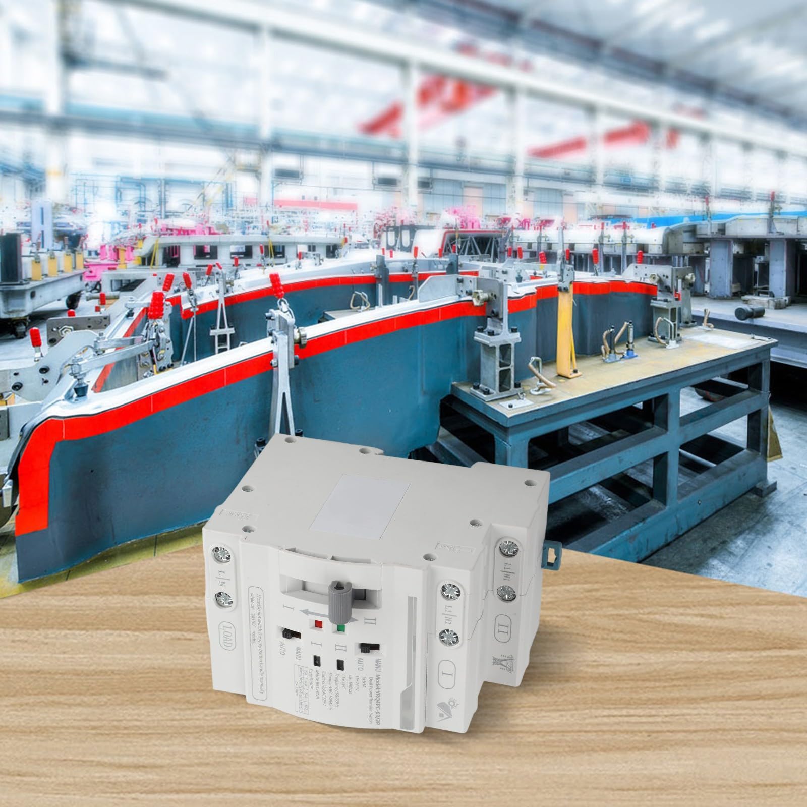 Commutateur de transfert automatique 2P 63A AC220V pour ATS photovoltaïque
