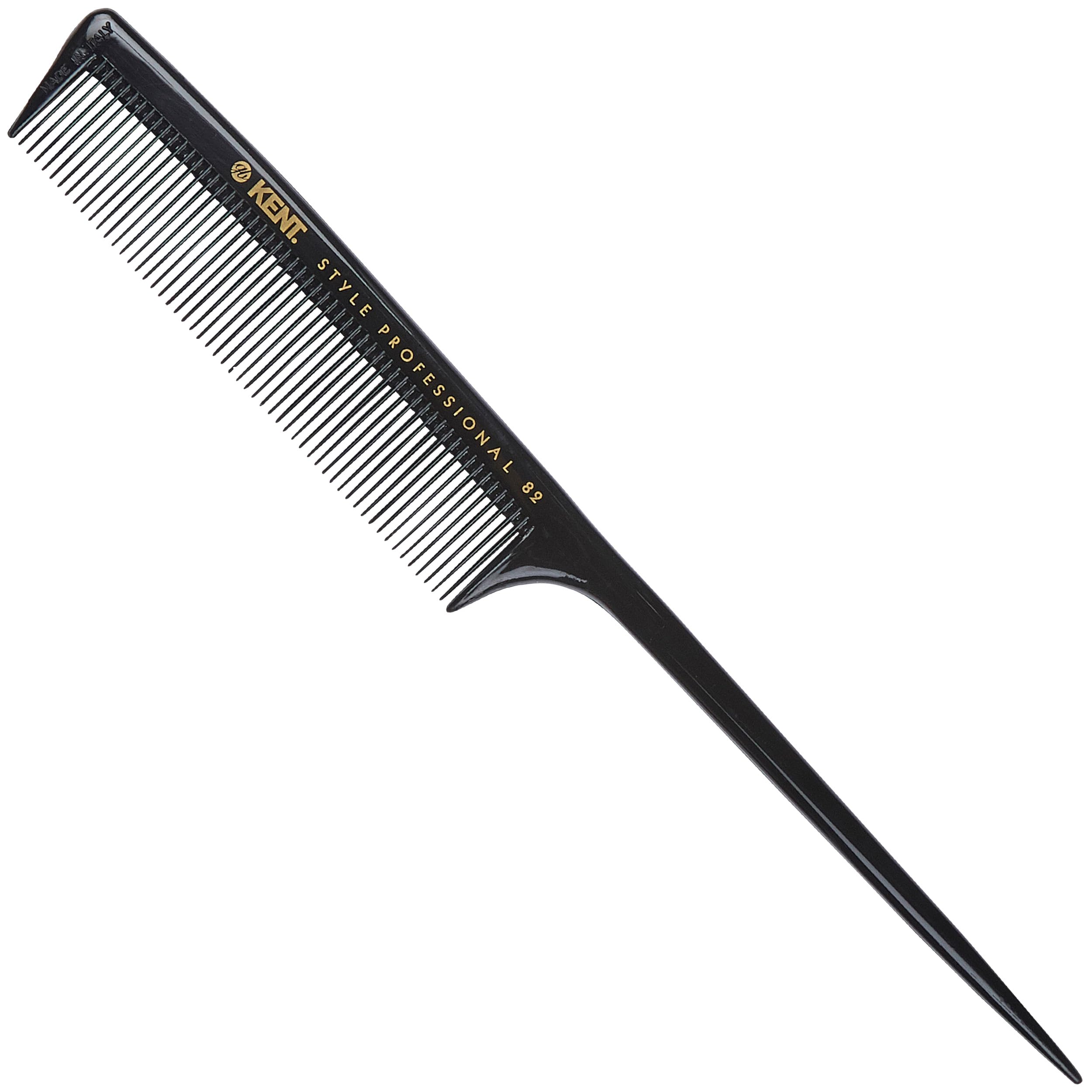Tail Comb for Straightening, Backcombing & Sectioning Hair | Ideal for Precision Styling | Fine Tail Tip for Sectioning | Static and Heat-Resistant Hard Rubber, SPC82