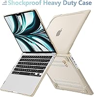 Vista 3 de Funda MEEgoodo para MacBook Air de 15 pulgadas 2025 2024 2023, Funda Compatible con Modelo (A3241/A3114/A2941) con Chip M4/M3/M2, Carcasa Rígida