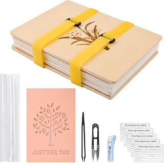 CRAFFANCY Flower Press Kit, 1 Set Wooden Art Kit Plant Press Book Flower Press Leaves Press Kit for DIY Flower Crafts Outdoor Learning (Flower)