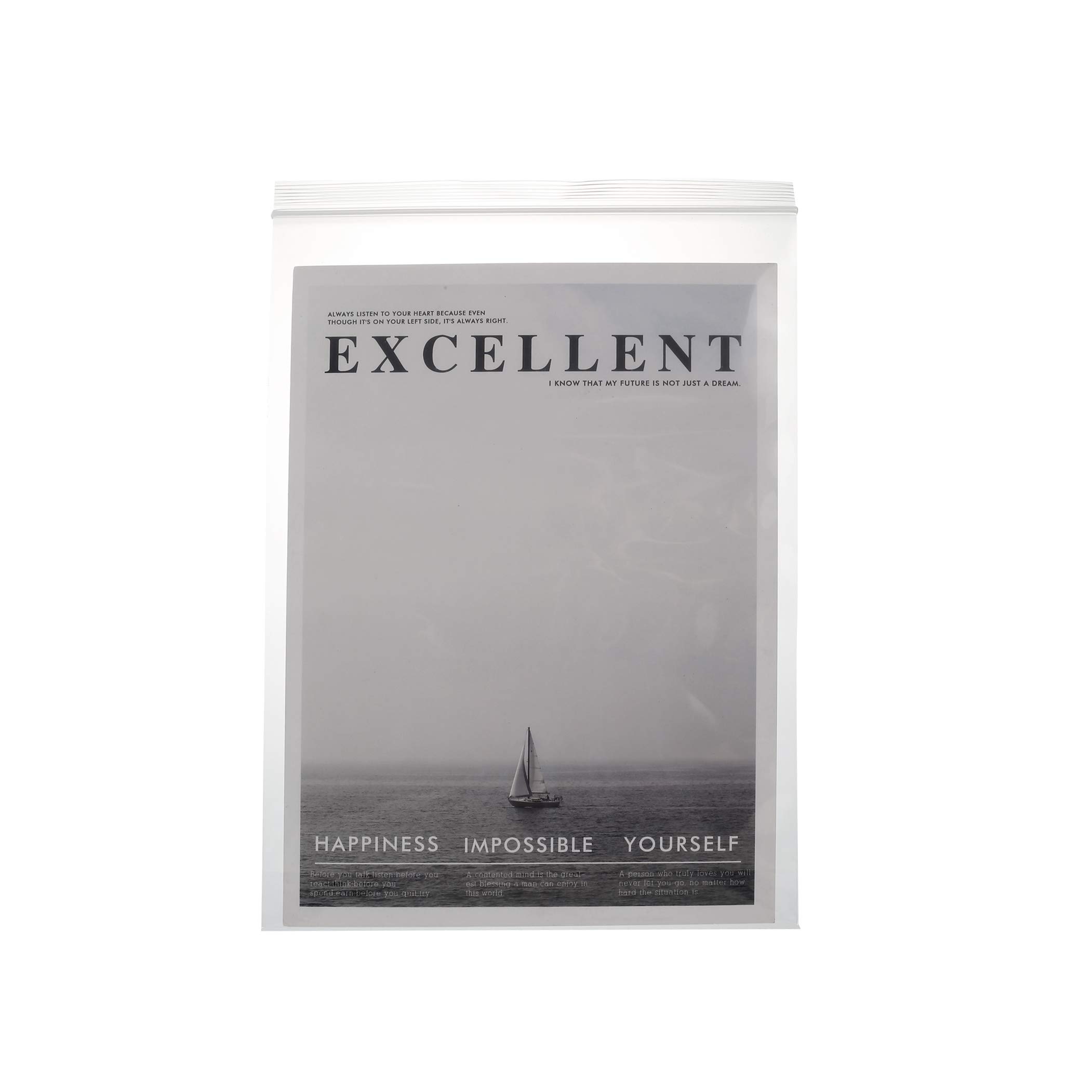 100 Heavy Duty 12x12 Inch Clear Zip Lock Bags - 4 Mil Thick, Reclosable Plastic Storage