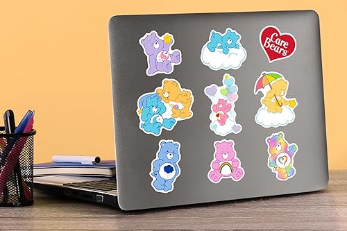 Miniatura 5 de Care Bears - Paquete variado de calcomanías clásicas de vinilo de 100 quilates, tamaño grande, para laptop, botella de agua, álbumes de recortes,