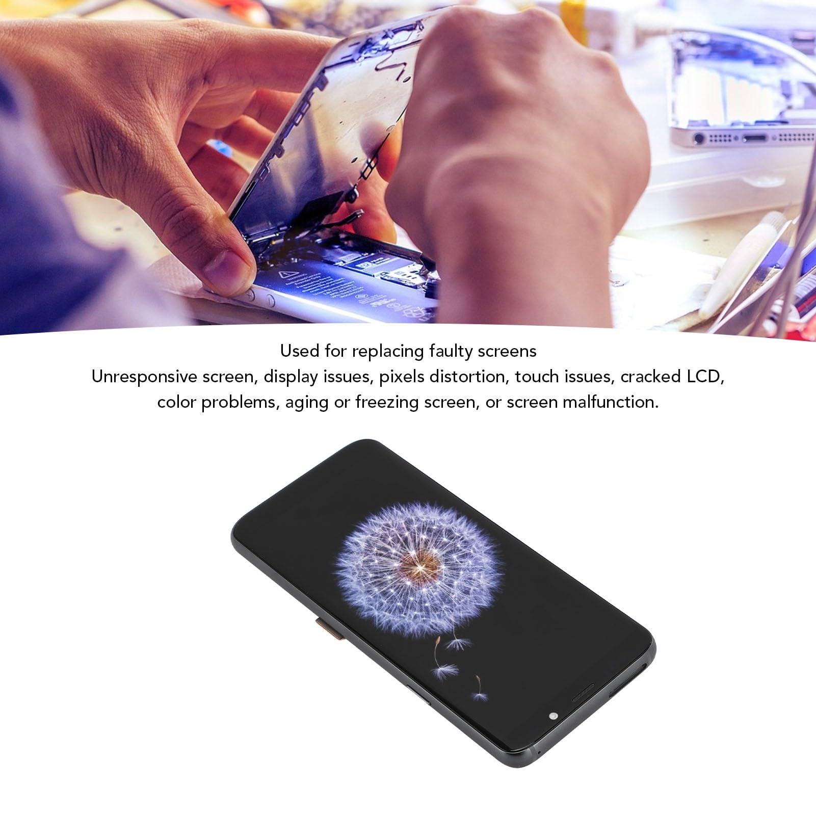 Wyświetlacz LCD do Telefonu 6,2 Cala z ramką i Zestawem