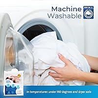 Vista 4 de Protector de almohada impermeable con cremallera Tamaño estándar, paquete de 2 por Hygea Natural