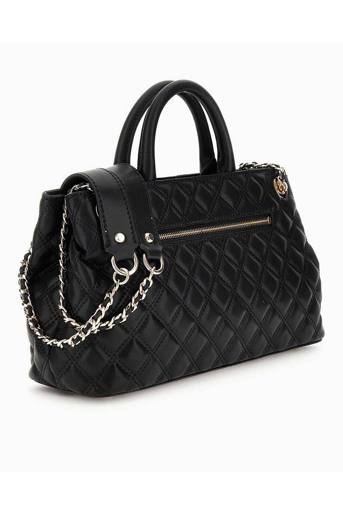 GUESS HWQG8748090BLA GIULLY GFRIEND SHLDR SATCHEL Women BLACK Size One Size