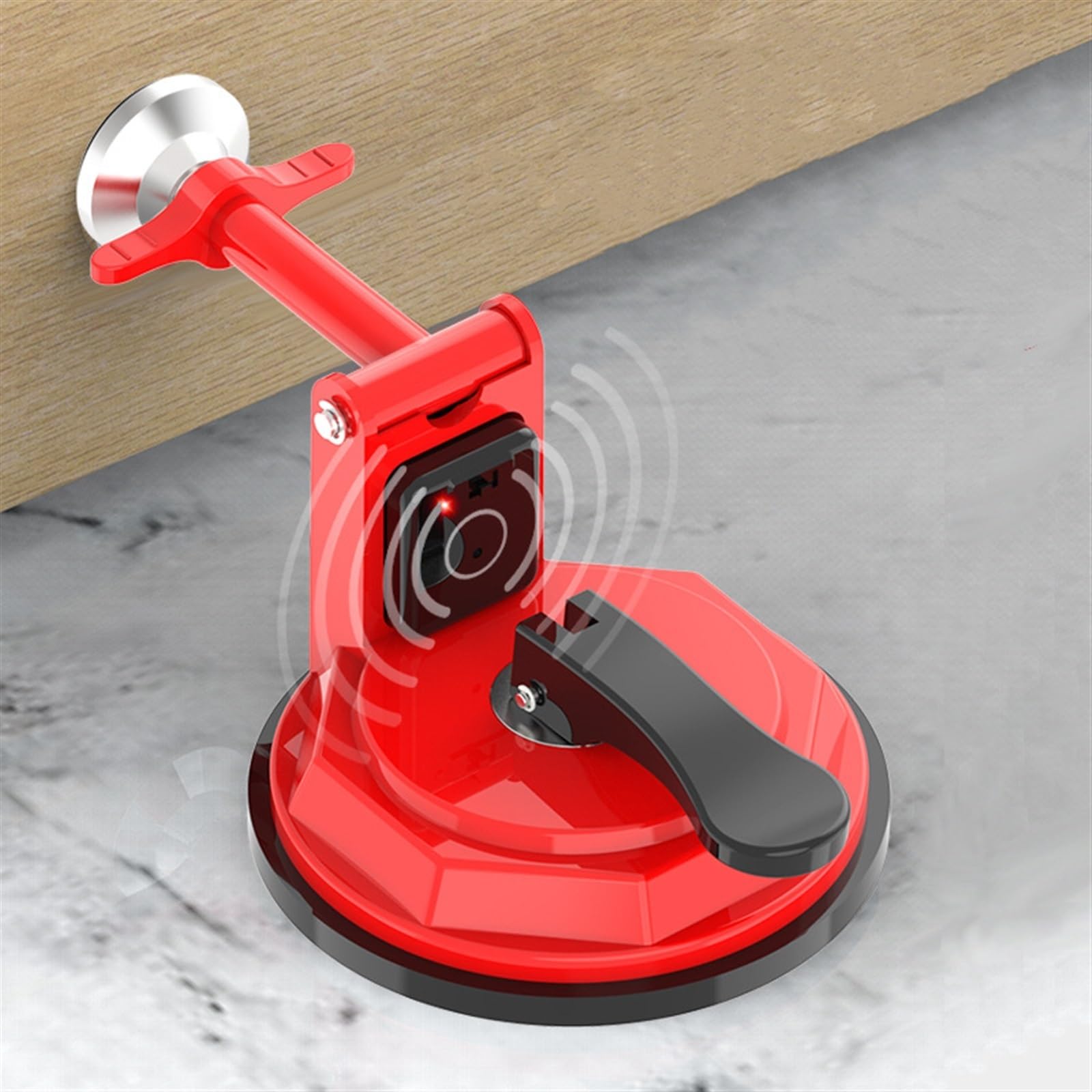 Cerradura de Puerta Cerraduras portátiles Autodefensa Tope de Puerta Alarma Viaje Alojamiento Cerradura de Puerta Dispositivo de Seguridad Tope de Puerta (Color : C Without Battery)
