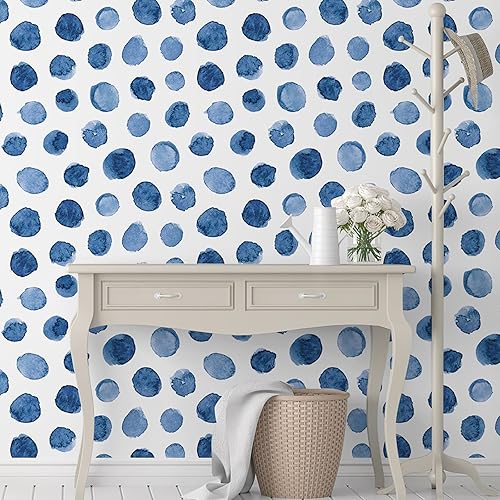 Miniatura 15 de Papel Tapiz Autoadhesivo de Rayas Azul Marino Despegar y Pegar Lavable Papel de Contacto Autoadhesivo para Dormitorio Envoltura de Vinilo Decoración
