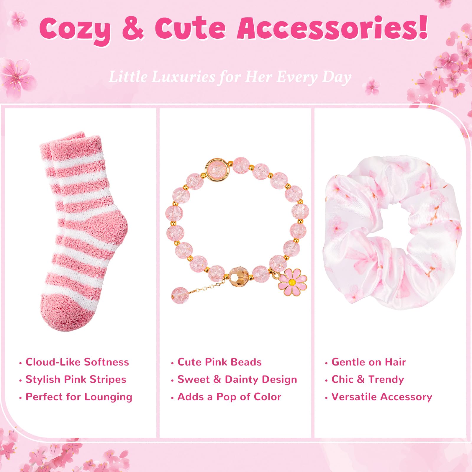 Gifts for Teen Girls, Teen Girl Gifts Trendy Stuff, Graduation Gift For Her Teens Girl, Tween, Teenager, Daughter, Sister, Best Friend Sweet 16th 18th 21st Birthday Cherry Blossom Gift