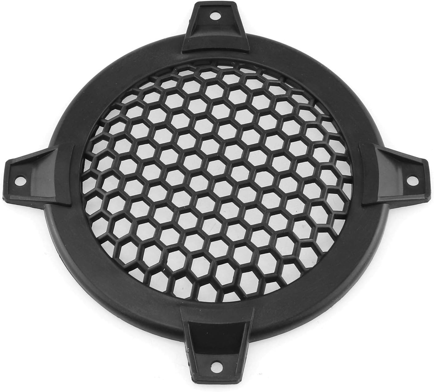 DGZZI 4Inch Grill Cover 2PCS 4inch Black Round ABS Plastic Mesh Grilles Car Audio Speaker Covers Woofer Subwoofer Grill : Electronics