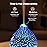 3D Glass Fairy Wish Tree Aromatherapy Diffuser 160ml ultrasonic Cool Mist Scent Aroma Essential Oil Diffuser Humidifier with Intermittent Mist & LED 7 Colorful Changing Night Light for Bedroom