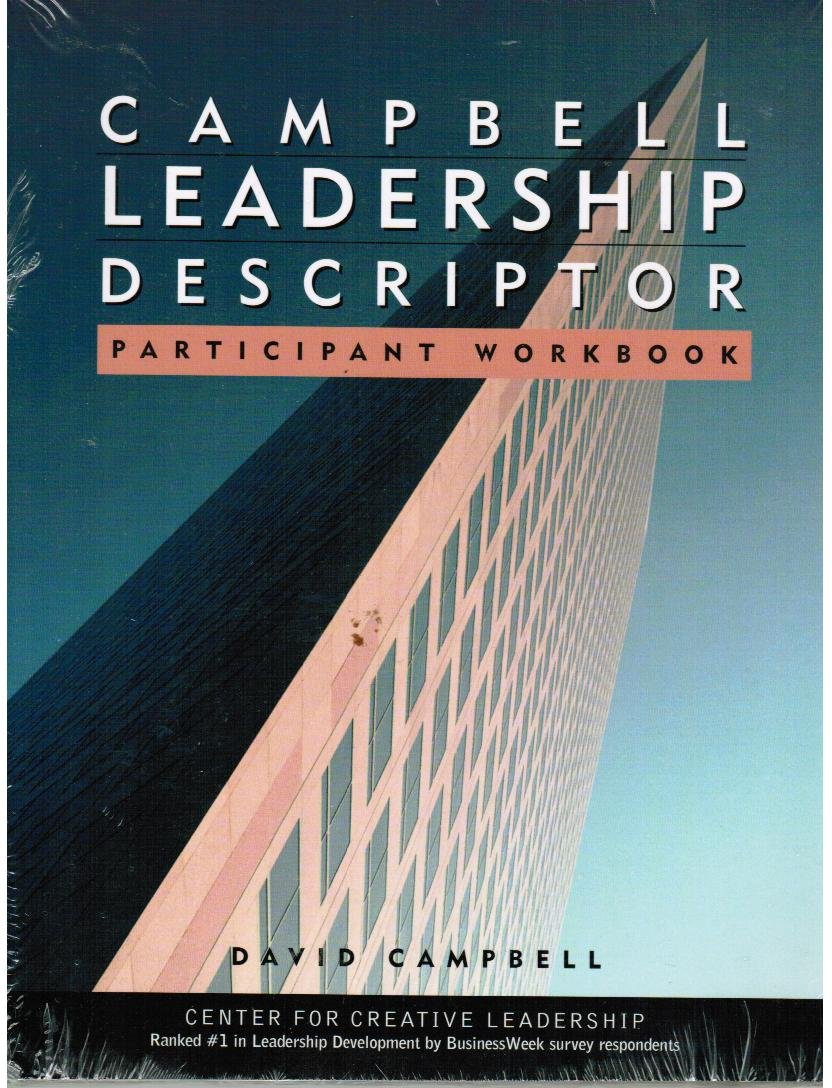 Campbell Leadership Descriptor Participant′s Package (J–B CCL (Center for Creative Leadership)) Paperback – Import, 24 May 2002