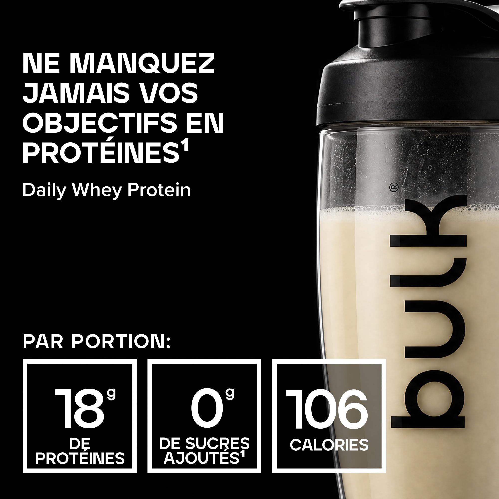 Bulk Daily Whey Protéine en Poudre, Vanille, 2kg