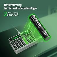 HiQuick AAA Ni-MH 1100 mAh Újratölthető Elemek 8db Csomag 4
