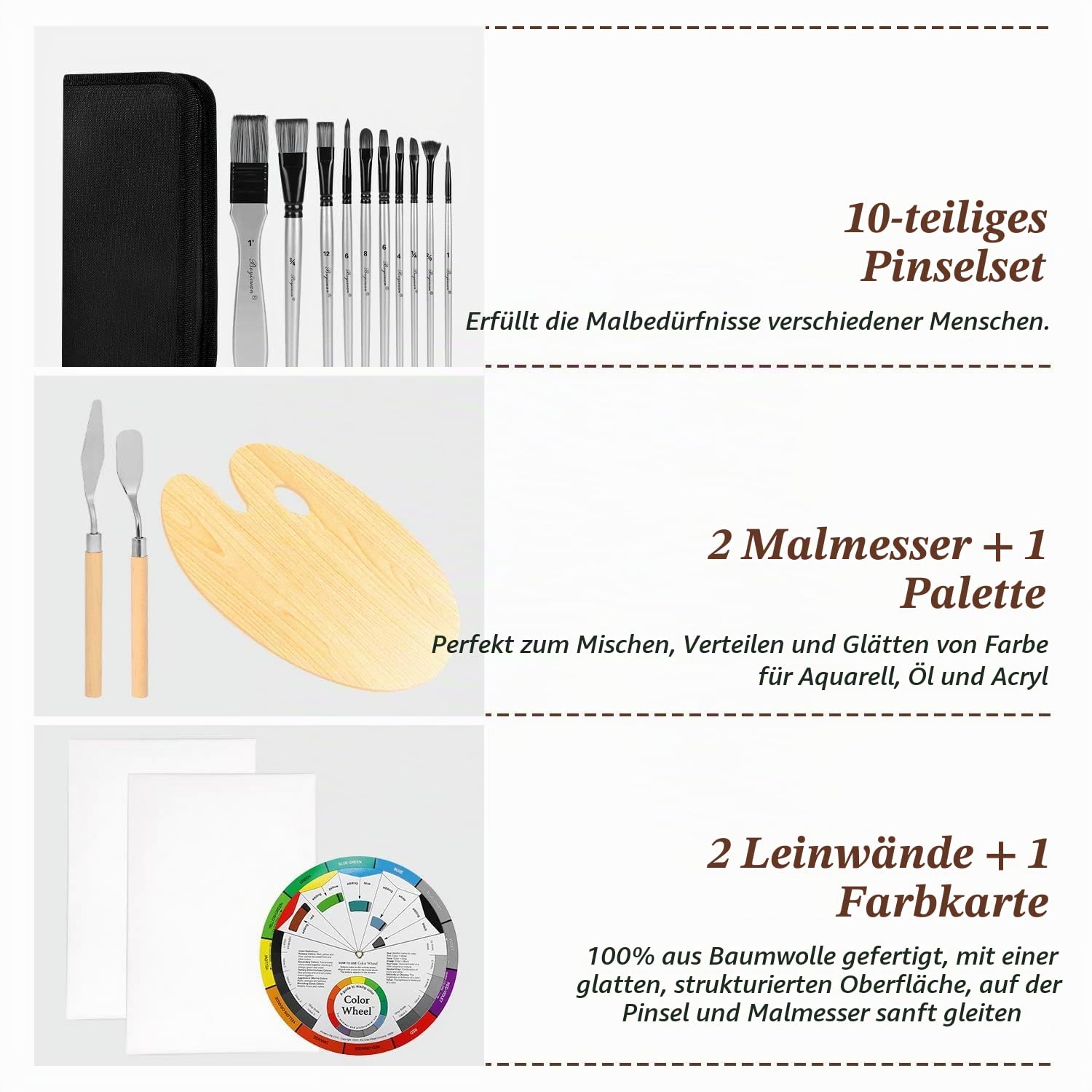 Tisch-Staffelei Art Staffelei Desktop zum Malen, Premium Holz Sketchbox | Verstellbare Kofferstaffelei mit 55 Teiliges Luxus Malkoffer Enthalten, für Erwachsene, Künstler und Studenten