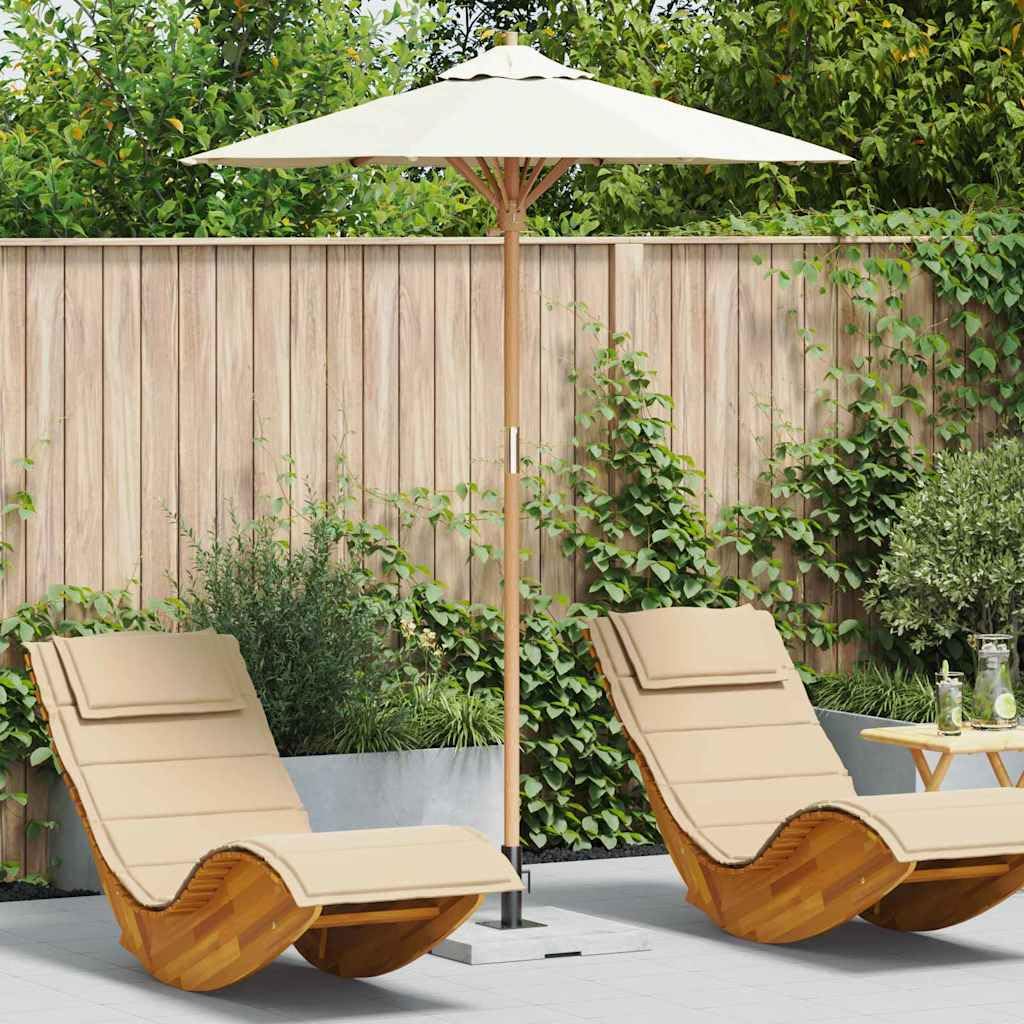 Genérico Sombrilla de jardín Crema Ø 270 x 260 cm Bambú,Casa y jardín,Jardín,Artículos de Exterior,Sombrillas-4108080